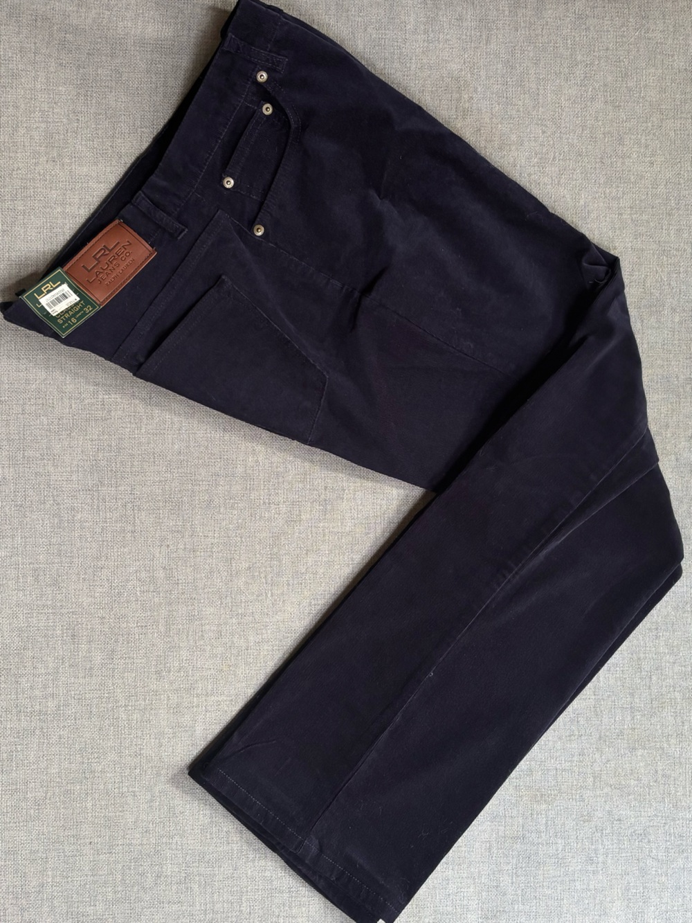 NWT Ralph Lauren Navy Corduroy Pants